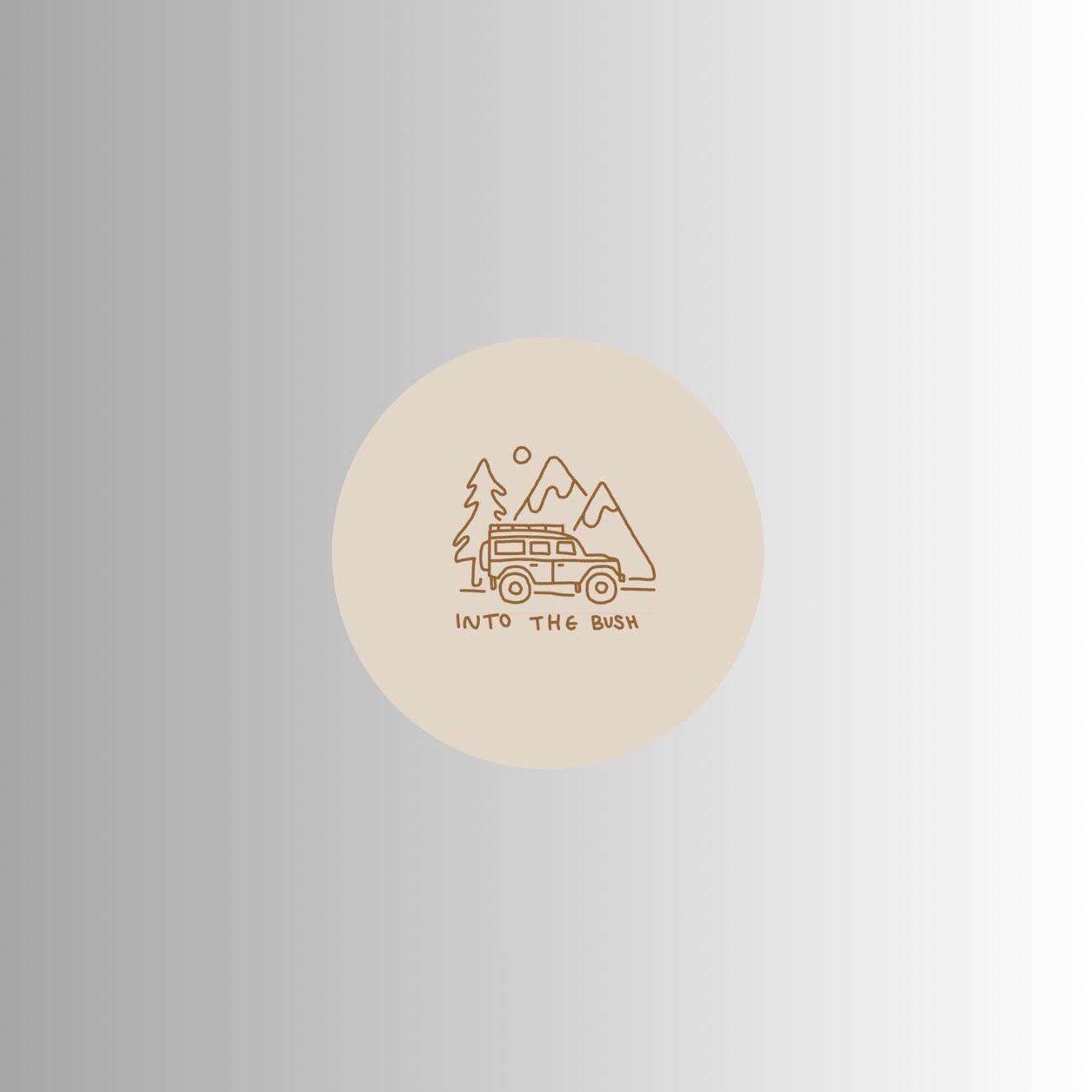 ‘Into the bush’ sticker