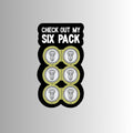 Six pack sticker