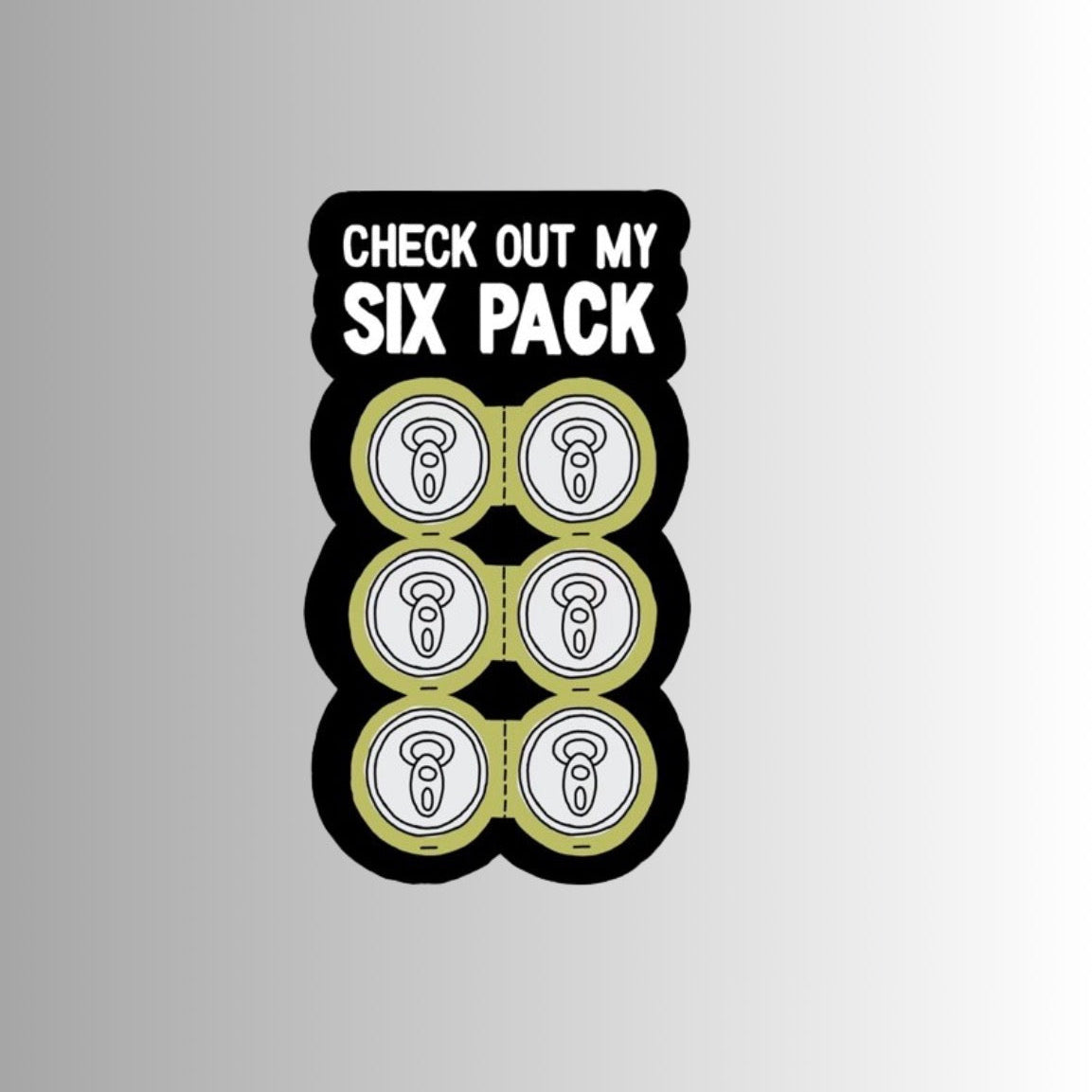 Six pack sticker